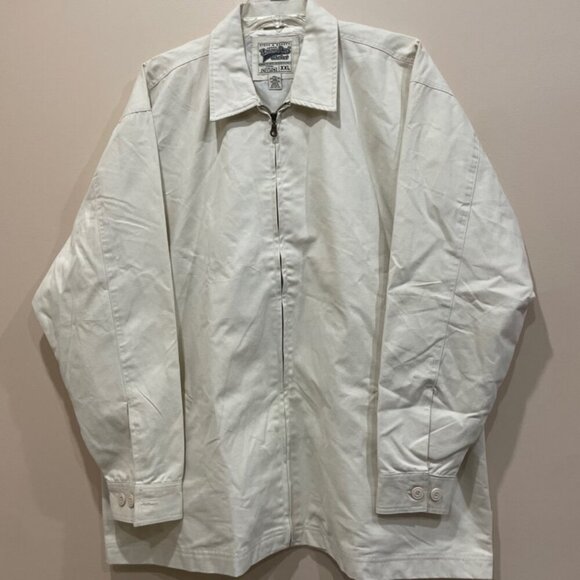 VTG JIMMY DEE COAT JACKET BY STEVE BARRY’S ORIGINAL RUGGED IVORY SZ XXL COTTON - Picture 3 of 16